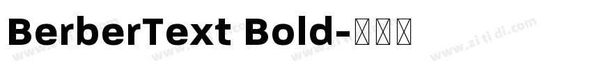 BerberText Bold字体转换
